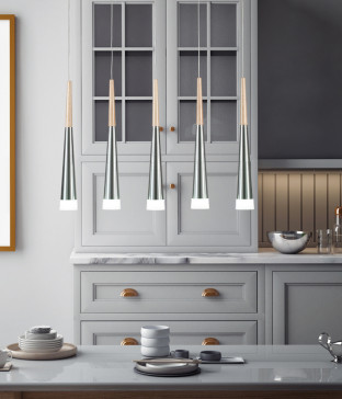 LED 코크 5등 펜던트조명, 식탁등 (LED35W 주백색)